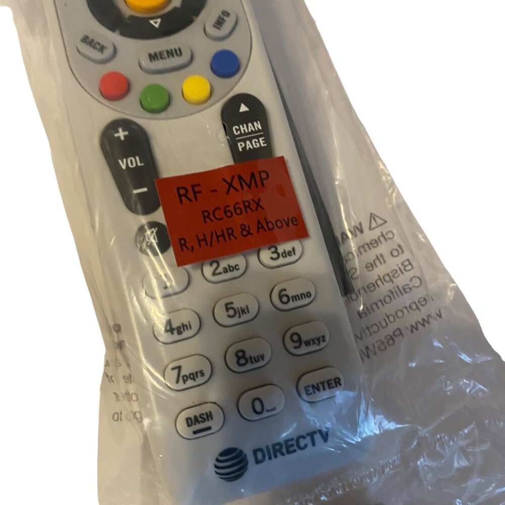 DirecTV Remote Control RC66RX RF-XMP R H/HR & Above With Batteries NEW - Picture 3 of 7